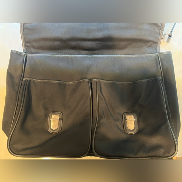 VINTAGE Coach Black Briefcase Laptop Bag, Leather/Material - Picture 9 of 16